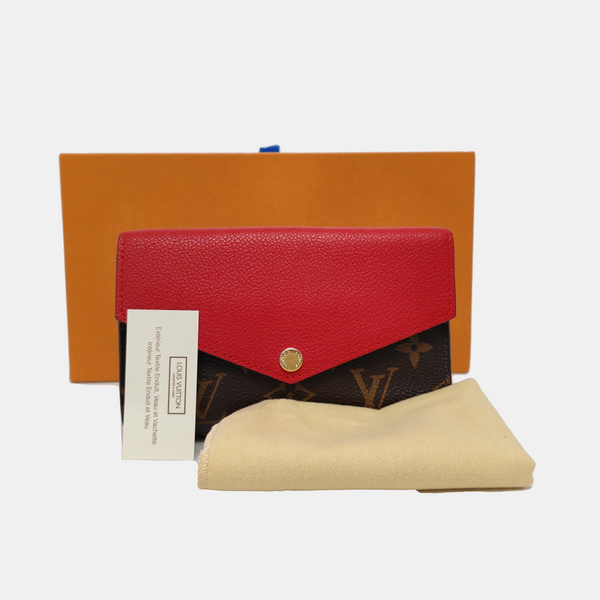MARIE LOU Monogram Coated Canvas Brown Wallet