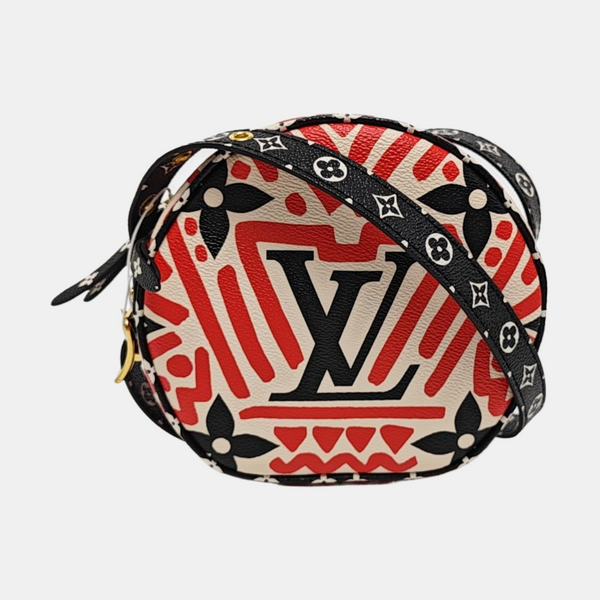 BOITE CHAPEAU PM Coated Canvas Red