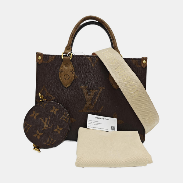 ONTHEGO PM Monogram Coated Canvas Brown
