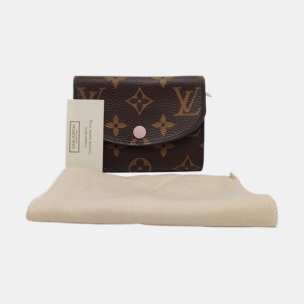 ROSALIE Monogram Coated Canvas Brown Wallet