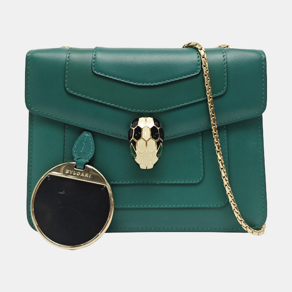 SERPENTI FOREVER Small Calfskin Green