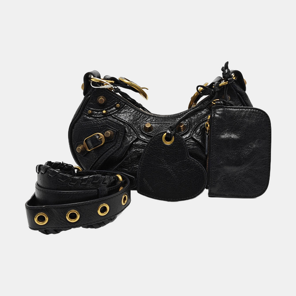 Le Cagole Small Calfskin Black
