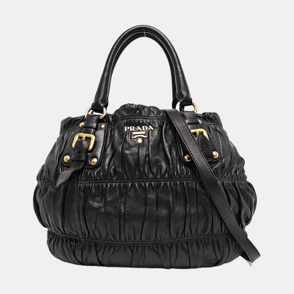 Gaufre Quilted Lambskin Black