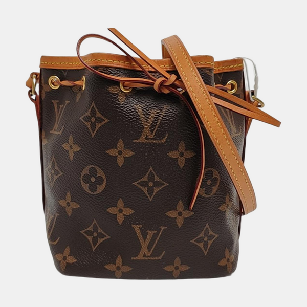 NÉONOÉ Nano Monogram Coated Canvas Brown