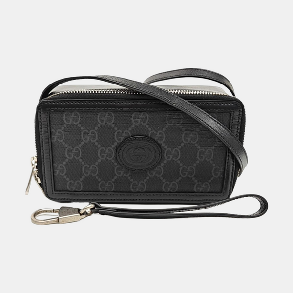 Retro Mini Monogram Coated Canvas Black