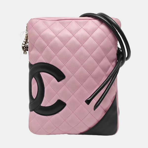 CAMBON Medium Quilted Calfskin Pink