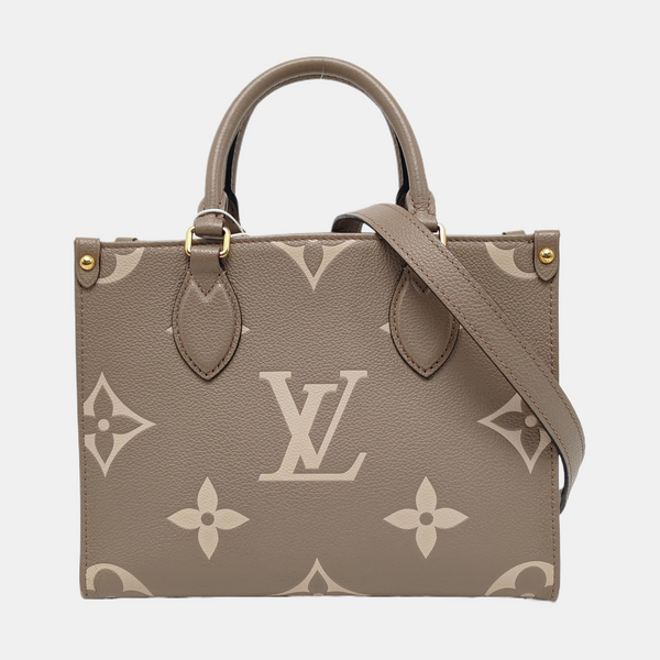 ONTHEGO PM Monogram Calfskin Gray