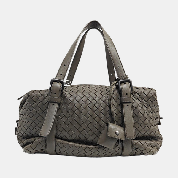 Lambskin Top Handle Bag Green