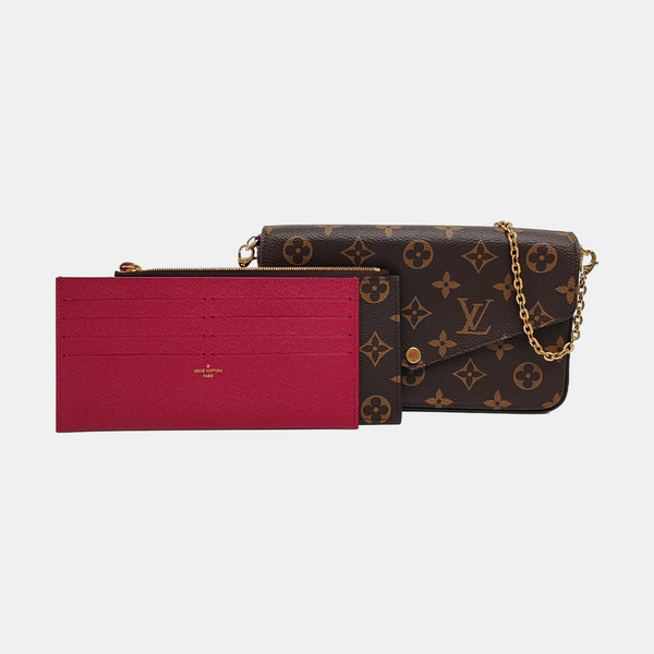 FÉLICIE Monogram Coated Canvas Brown