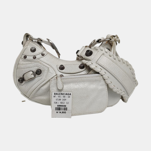 Le Cagole Mini Lambskin White