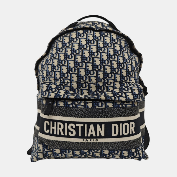 Diortravel Oblique Canvas Blue