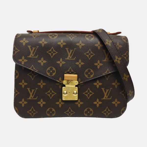 MÉTIS MM Monogram Coated Canvas Brown