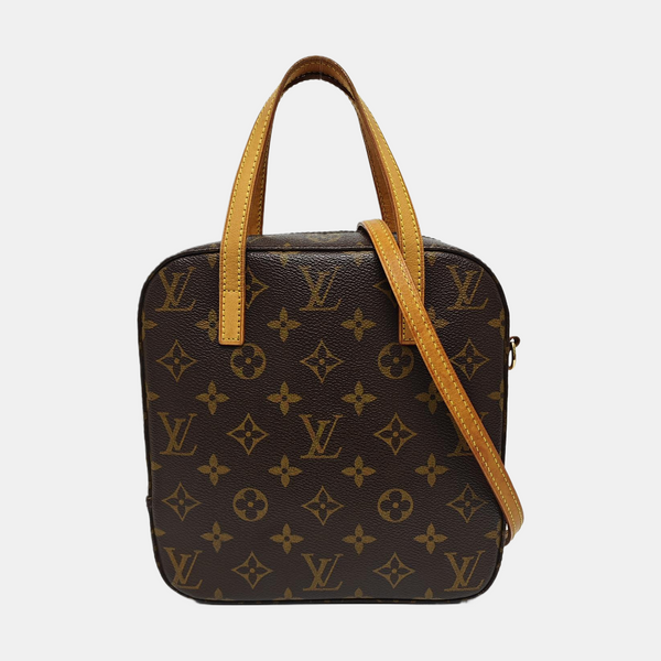 SPONTINI Monogram Coated Canvas Brown