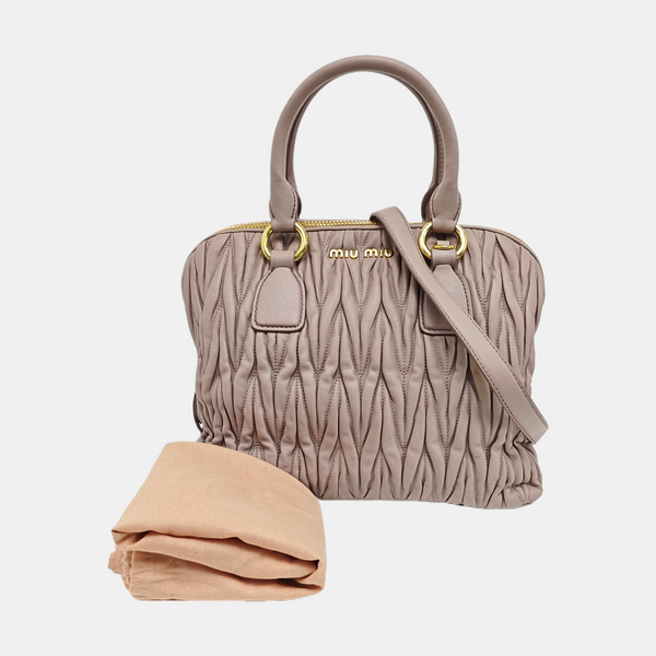 Madras Quilted Lambskin Pink