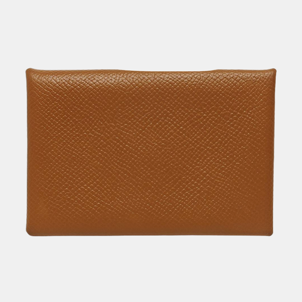 Calvi Epsom Brown Card Holder