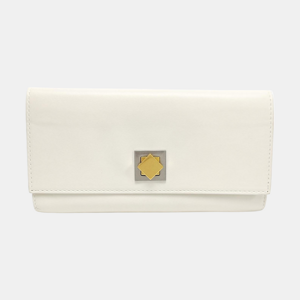 Calfskin Wallet White