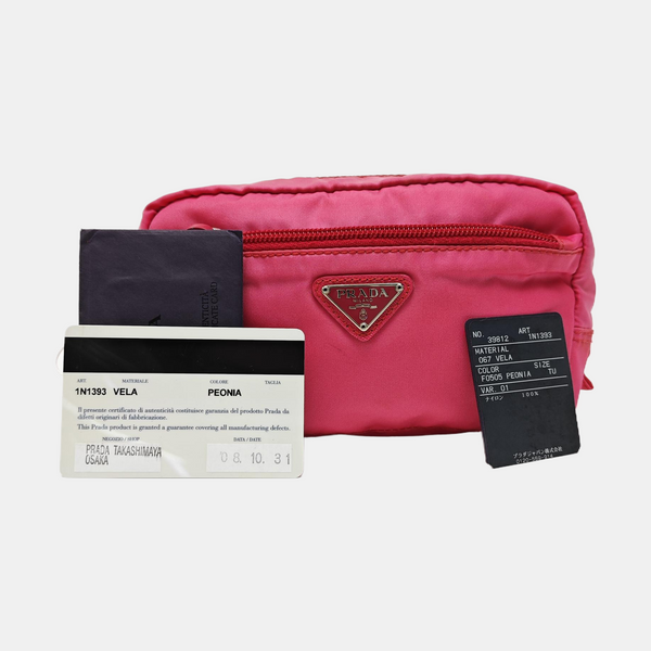 Fabric Clutch Red