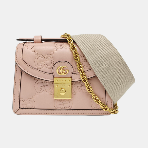 GG Matelassé Quilted Calfskin Pink