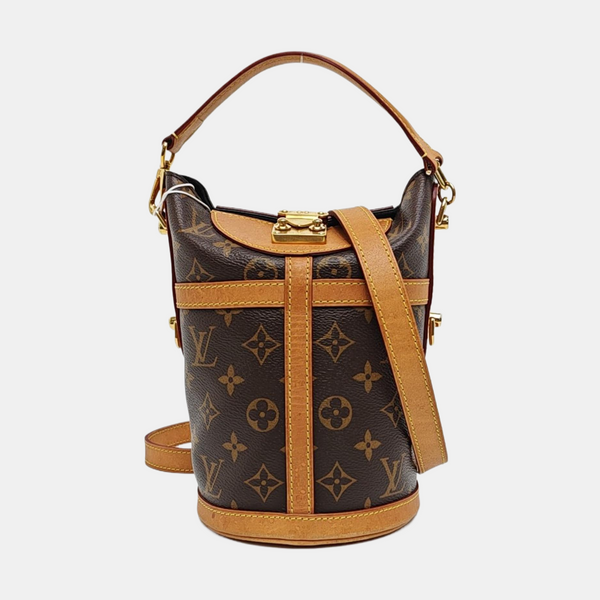 DUFFLE Monogram Coated Canvas Brown