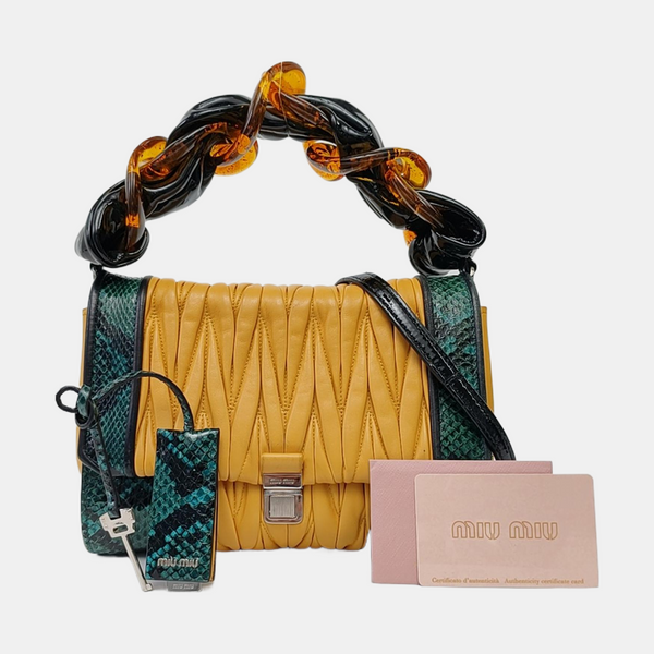 Quilted Lambskin Yellow