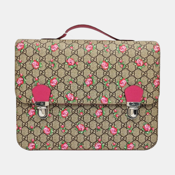 Monogram Coated Canvas Backpack Beige