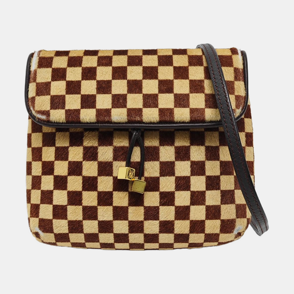GAZELLE Damier Ebene Horsehair Brown