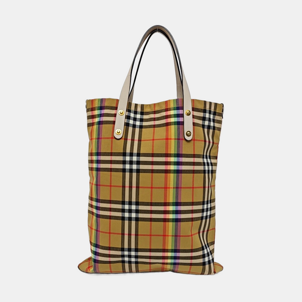 Nylon Tote Bag Beige