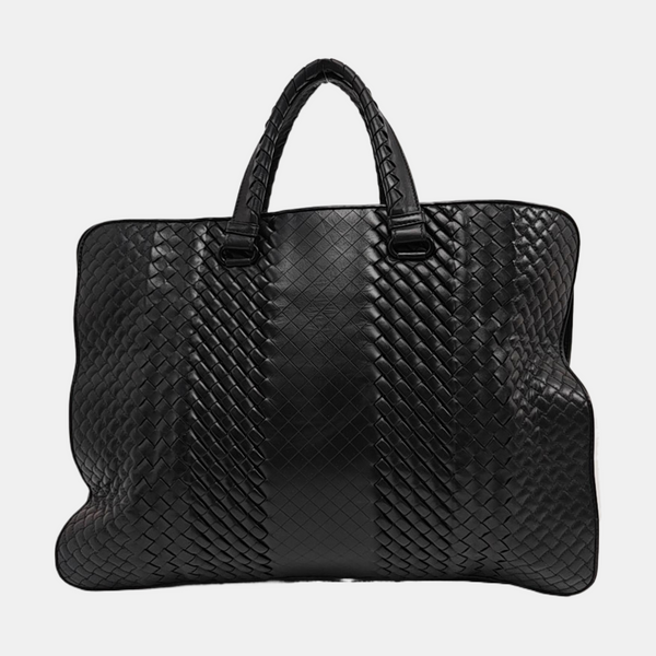 Calfskin Top Handle Bag Black
