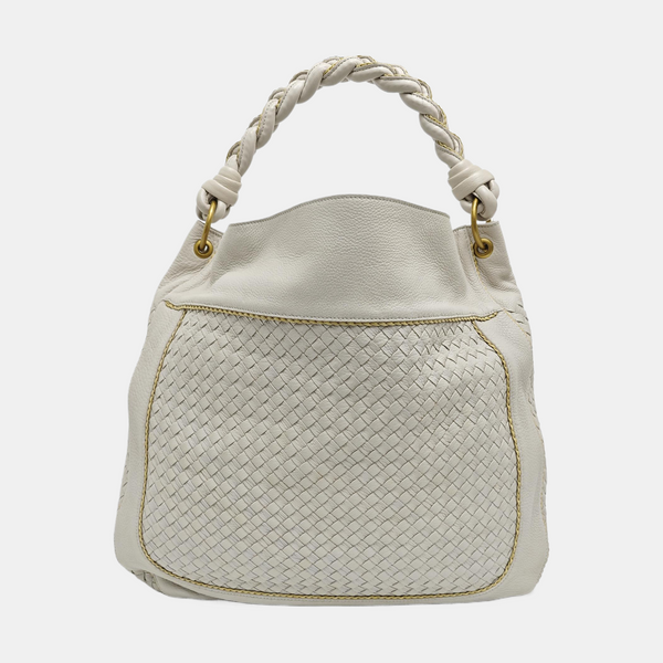 Lambskin Shoulder Bag White