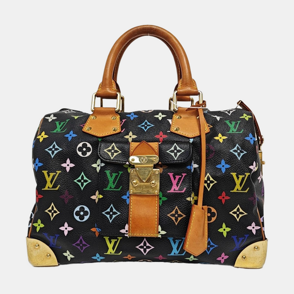 LV × TM SPEEDY 30 Monogram Coated Canvas Black