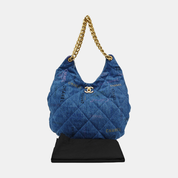 Quilted Fabric Blue