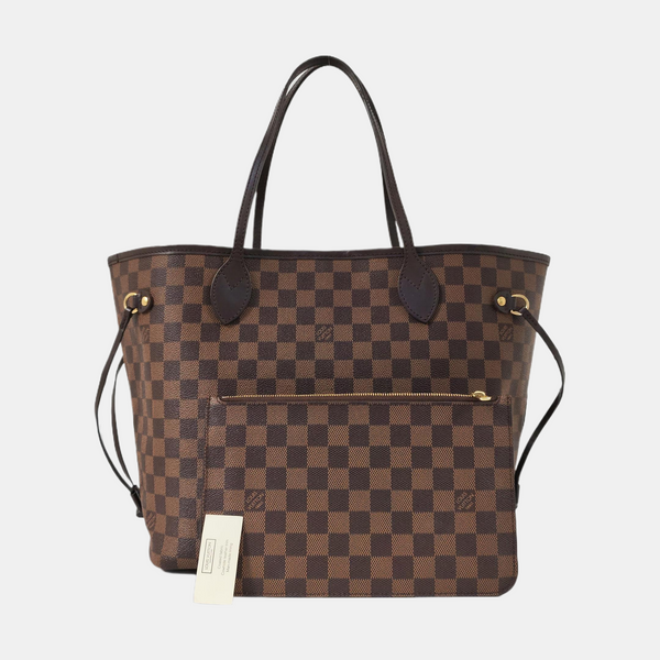 NEVERFULL MM Damier Ebene Coated Canvas Brown