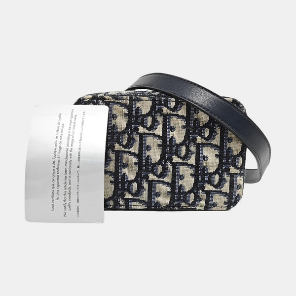 Oblique Canvas Belt Bag Beige