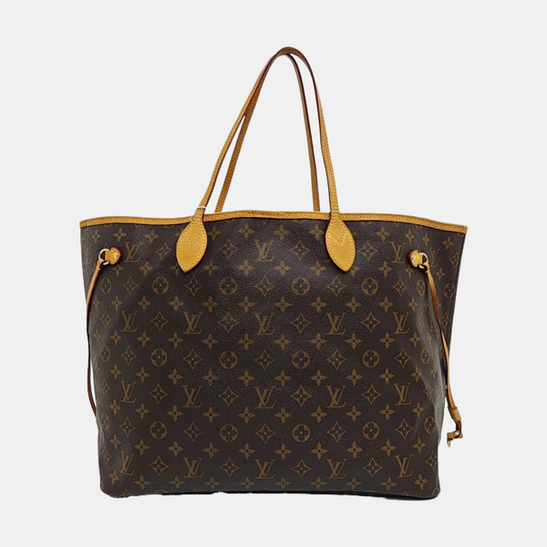 NEVERFULL GM Monogram Coated Canvas Brown