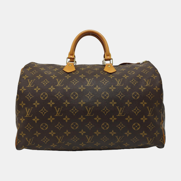 SPEEDY 40 Monogram Coated Canvas Brown