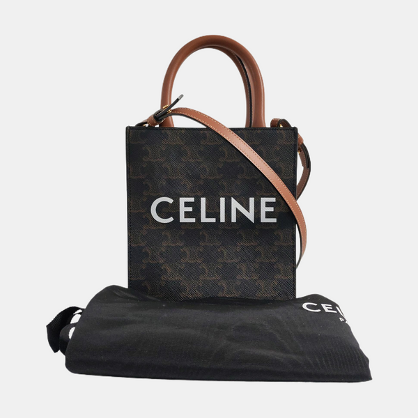 CABAS CELINE Mini Coated Canvas Brown