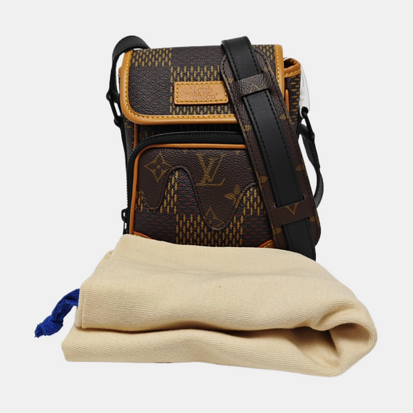 AMAZON Nano Damier Ebene Coated Canvas Brown