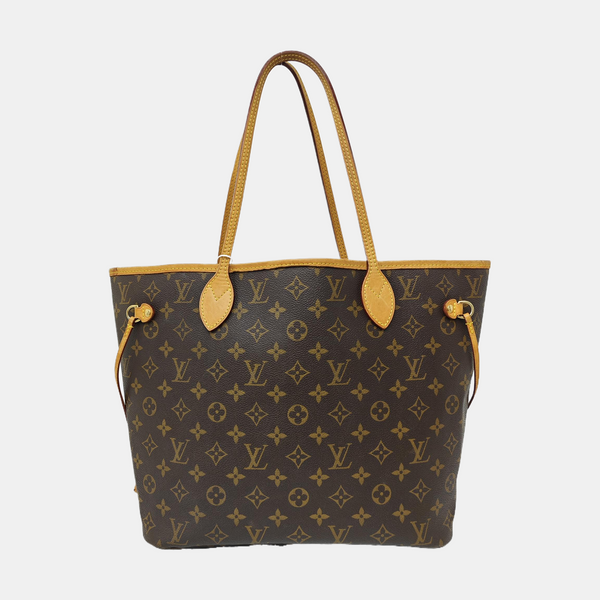 NEVERFULL MM Monogram Coated Canvas Brown