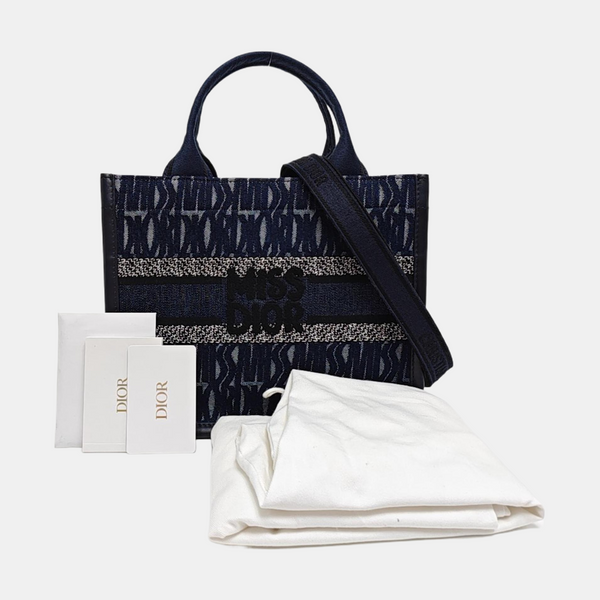 Book Tote Small Canvas Blue