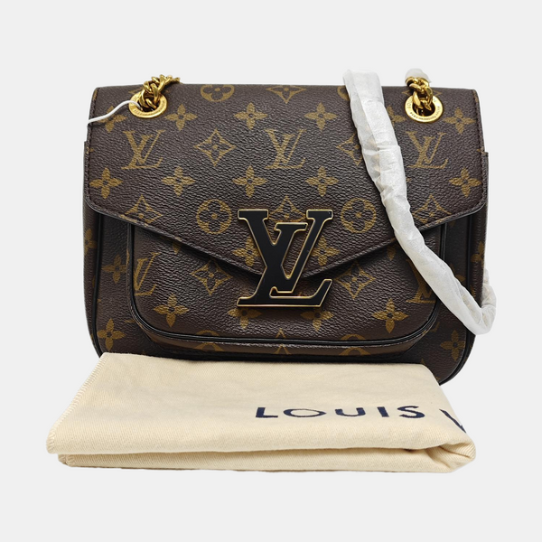 PASSY Monogram Coated Canvas Brown