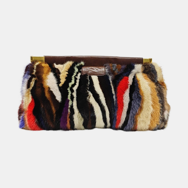 Fur Clutch Multicolor