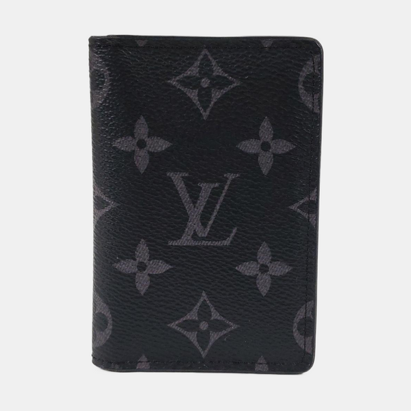 Monogram Coated Canvas Wallet Mini Black