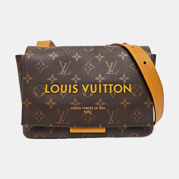 SHOPPER Monogram Coated Canvas Brown