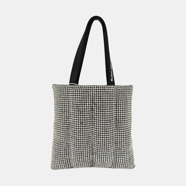 Lab-Grown Diamond Top Handle Bag Black