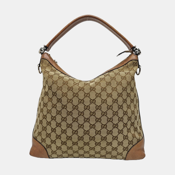 Monogram Canvas Top Handle Bag Beige