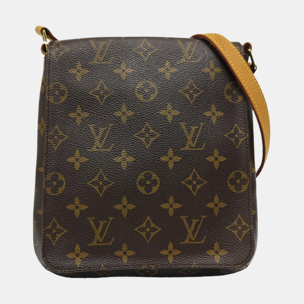MUSETTE TANGO Monogram Coated Canvas Brown