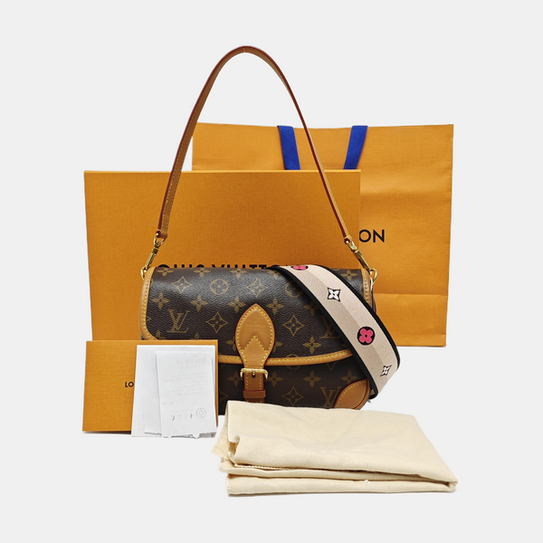 DIANE Monogram Coated Canvas Brown