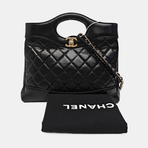 CHANEL 31 Mini Quilted Lambskin Black