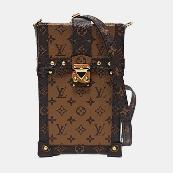 TRUNK Monogram Coated Canvas Brown