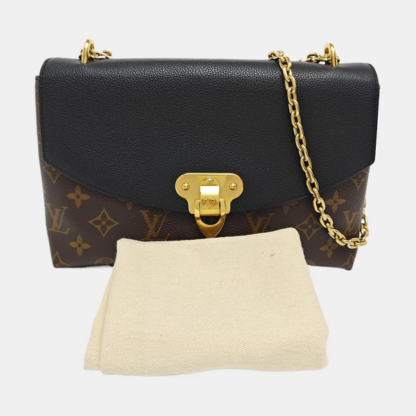 SAINT PLACIDE Monogram Coated Canvas Black